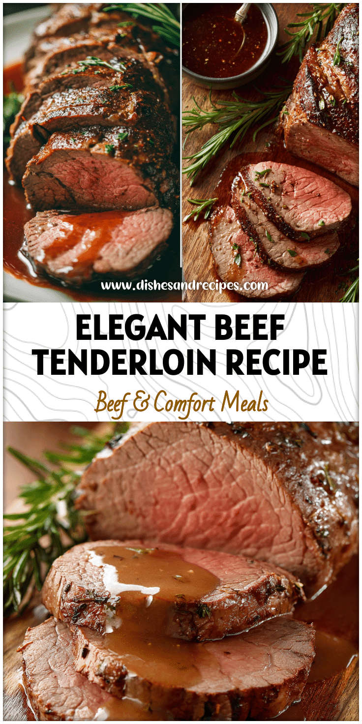 Beef Tenderloin with Sauce – Elegant Roast Beef Dinner Recipe for Any Celebration